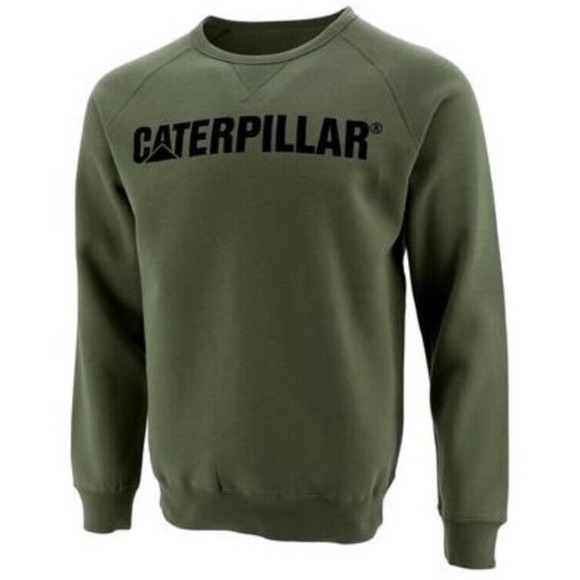 New Caterpillar Mens Sweatshirt Sweater Sz Large CAT Tractor Construction NWT - Picture 1 of 10